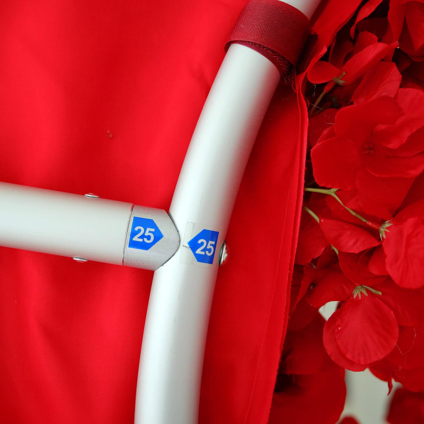 8ft Romantic Atmosphere Heart Shaped Red Rose Flower Wall Wedding Decoration Indoor-ubackdrop