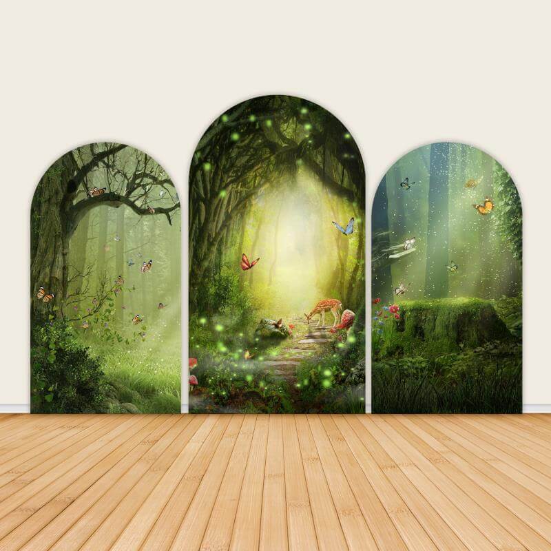 Secret Garden Theme Butterfly Backdrop Cover-ubackdrop