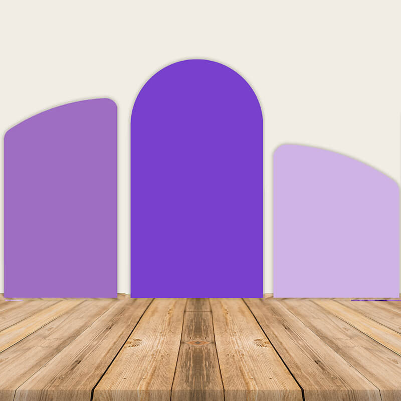 Shades of Purple Chiara Arch Covers-ubackdrop
