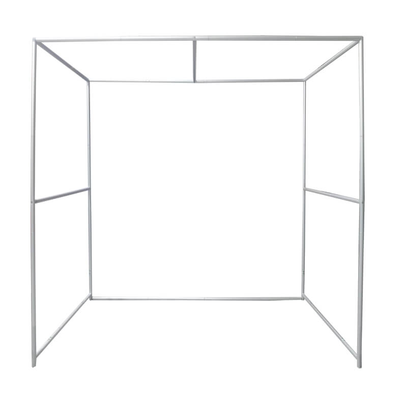 8x7.2ft Silver Reflection Photo Booth for Party & Events Photobox-ubackdrop