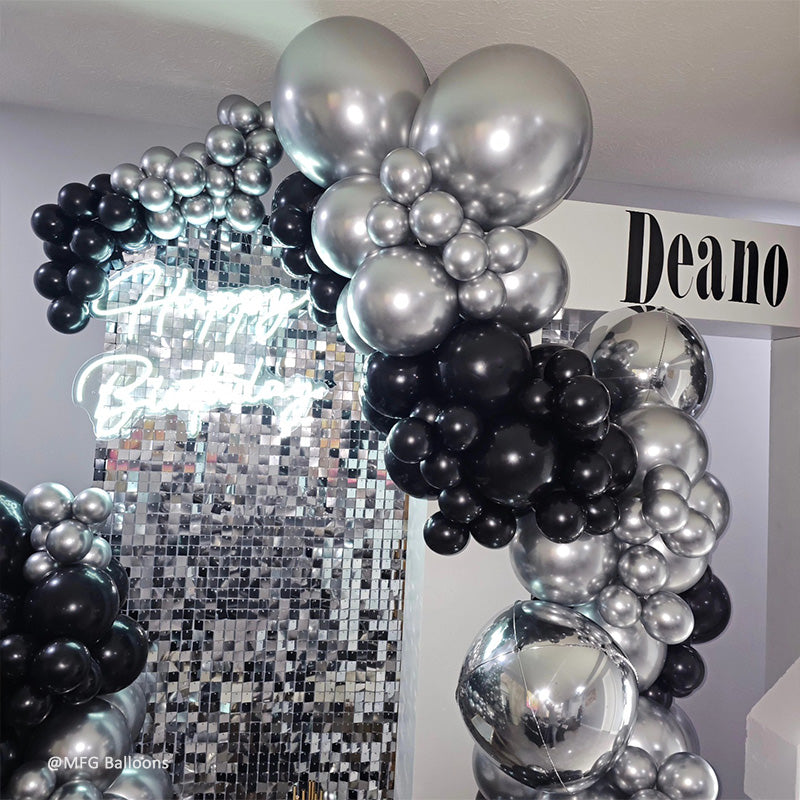 Silver Shimmer Wall Panels – Easy Setup Wedding/Event/Theme Party Decorations-ubackdrop