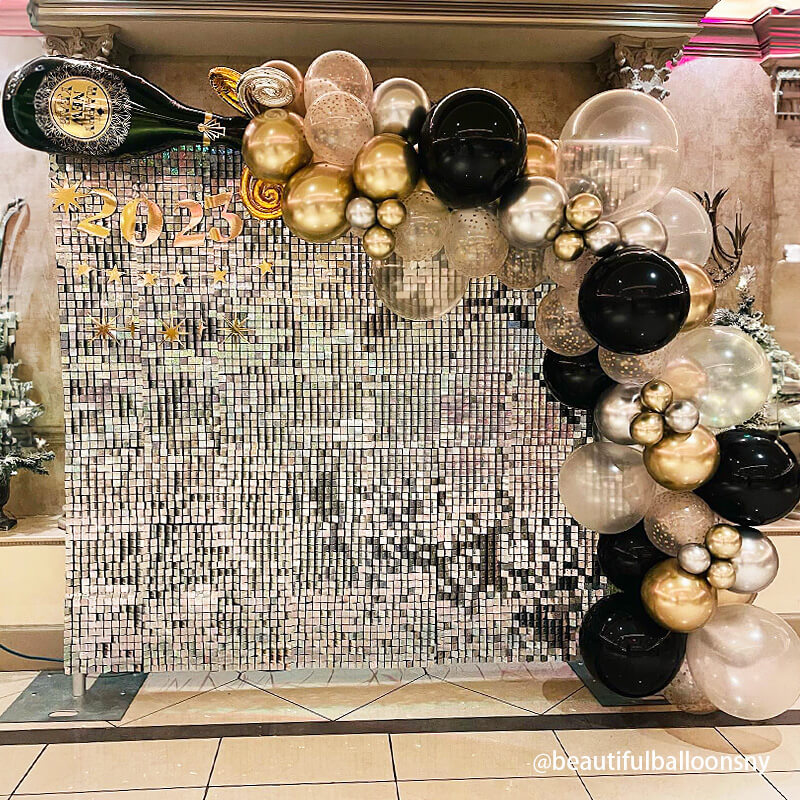 Silver Shimmer Wall Panels – Easy Setup Wedding/Event/Theme Party Decorations-ubackdrop