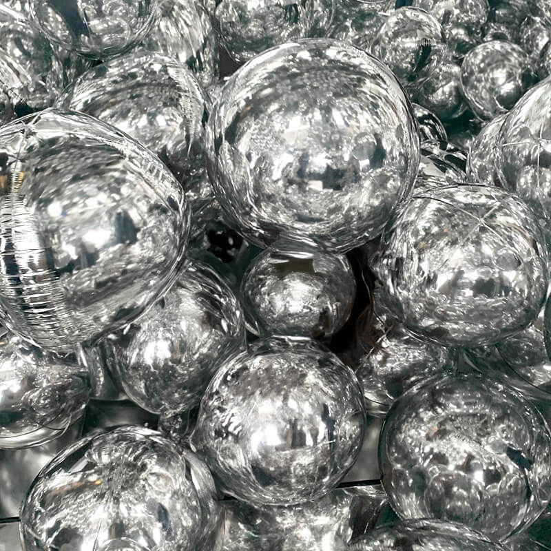Silver Inflatable Mirror Ball Reusable Big Bubble Balloon-ubackdrop