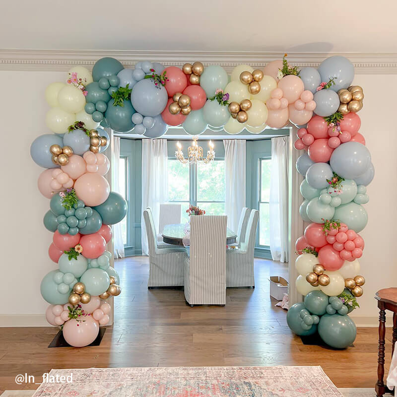 8x7.5ft Sturdy Portable Balloon Stand for Baby Showers & Birthdays & Wedding Events-ubackdrop