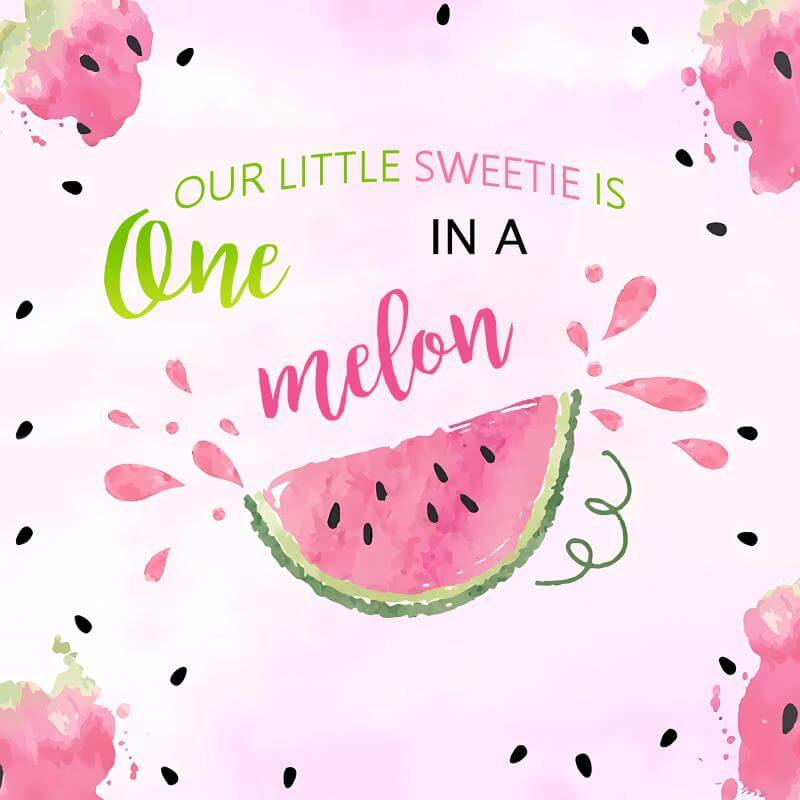 Sweet Watermelon Theme 1st Happy Birthday Party Decoration-ubackdrop