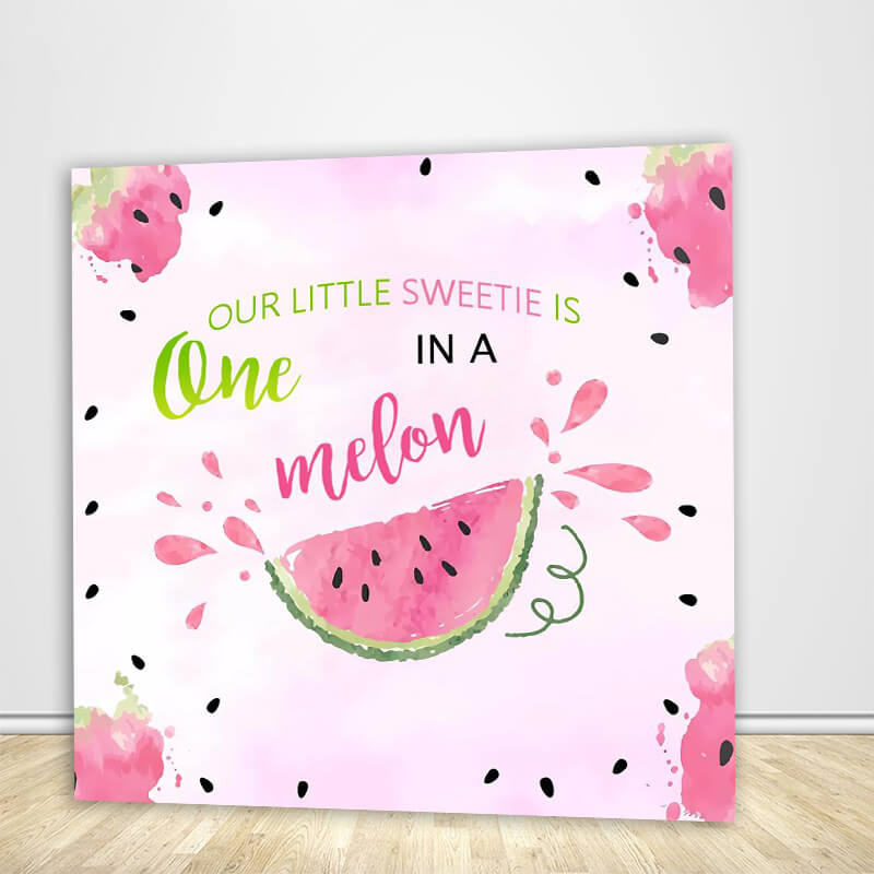Sweet Watermelon Theme 1st Happy Birthday Party Decoration-ubackdrop