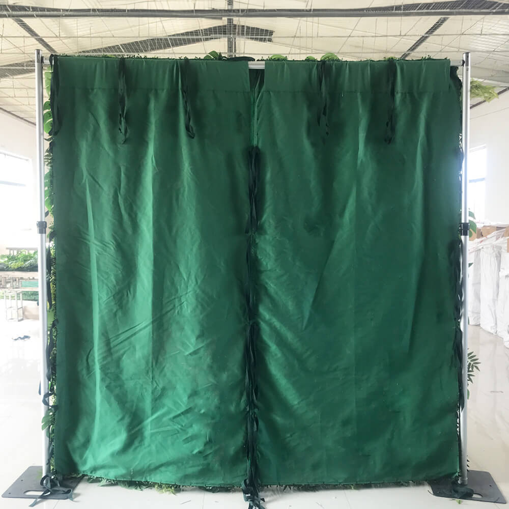 Green Tropical Jungle Fabric Artificial Flower Wall Backdrop Party Decor-ubackdrop