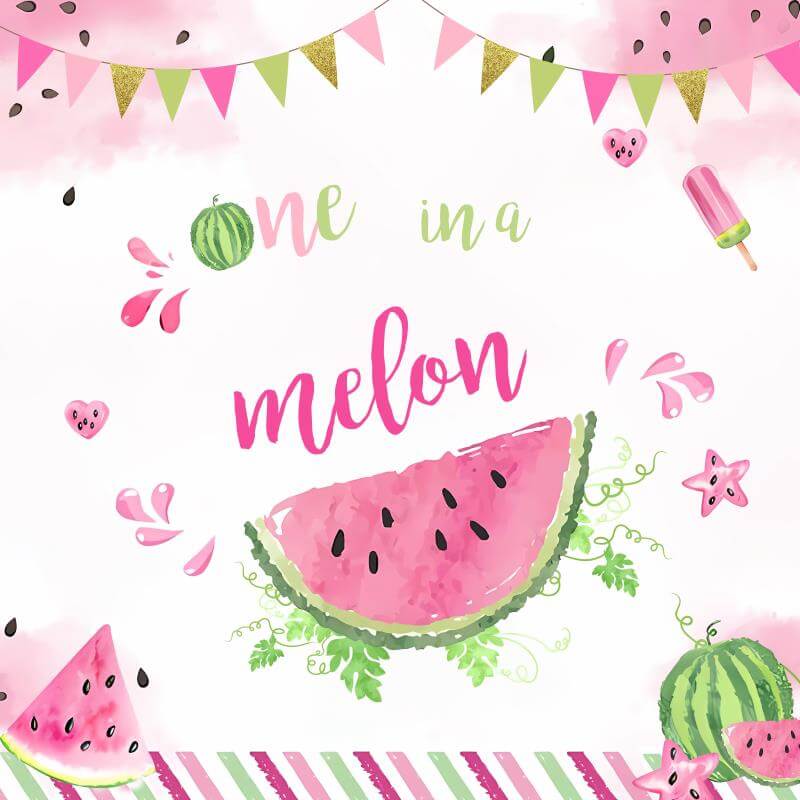 Watermelon Theme 1st Girls Birthday Party Decoration-ubackdrop