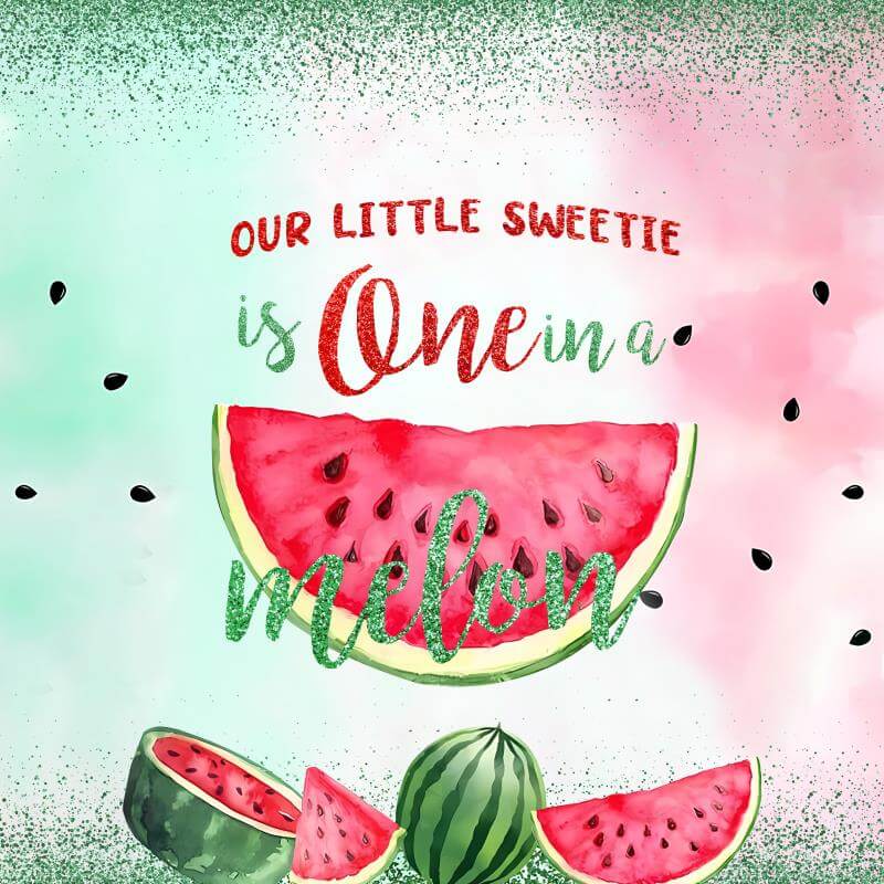 Watermelon Themed 1st Birthday Party Decoration-ubackdrop