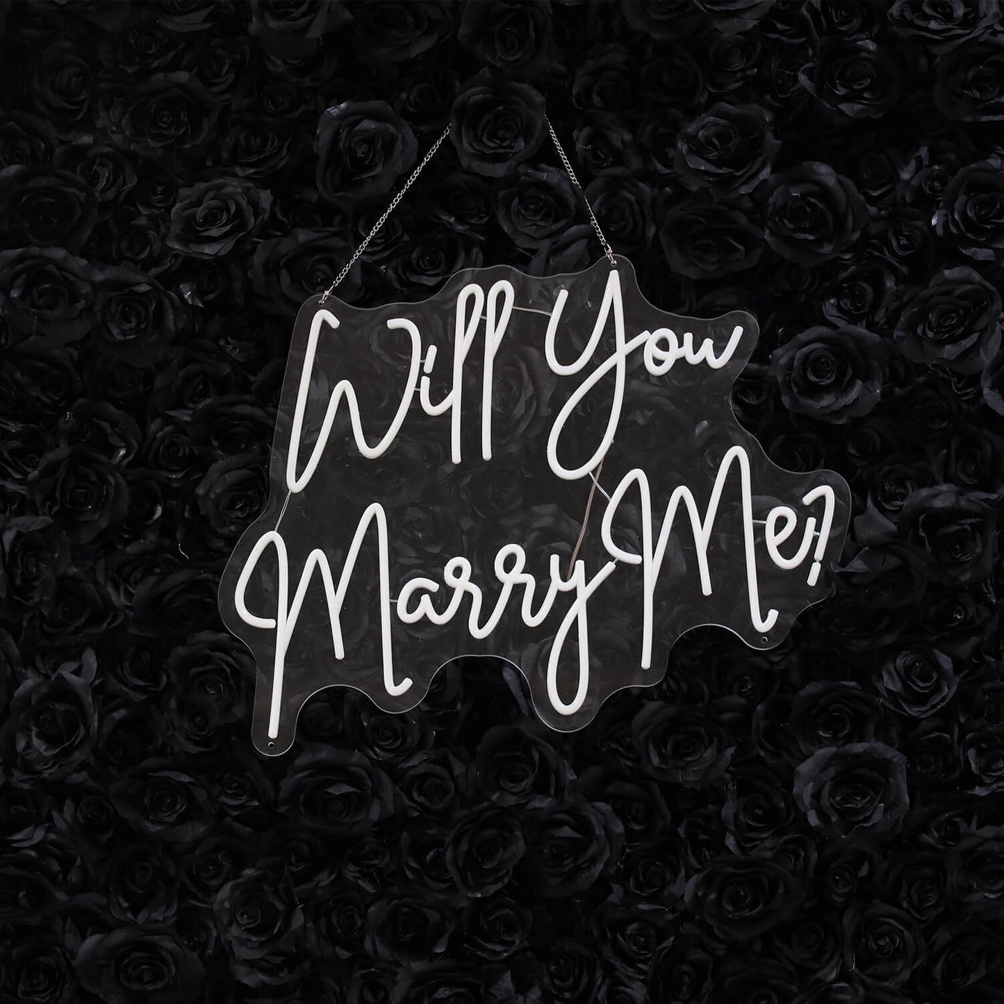 Will You Marry Me LED Neon Sign Proposal Party Decoration Backdrop-ubackdrop