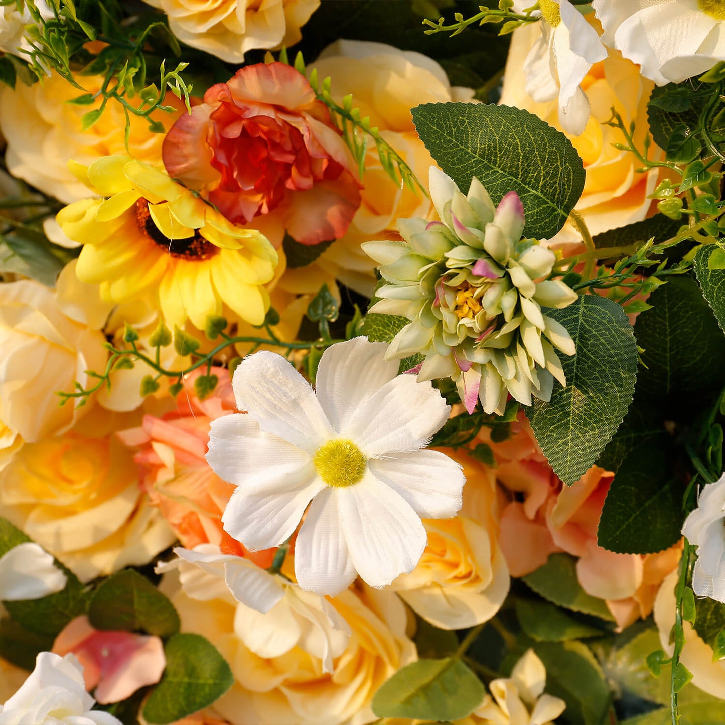 Yellow Roses Flower Wall Backdrop for Birthday&Wedding Party Decoration-ubackdrop