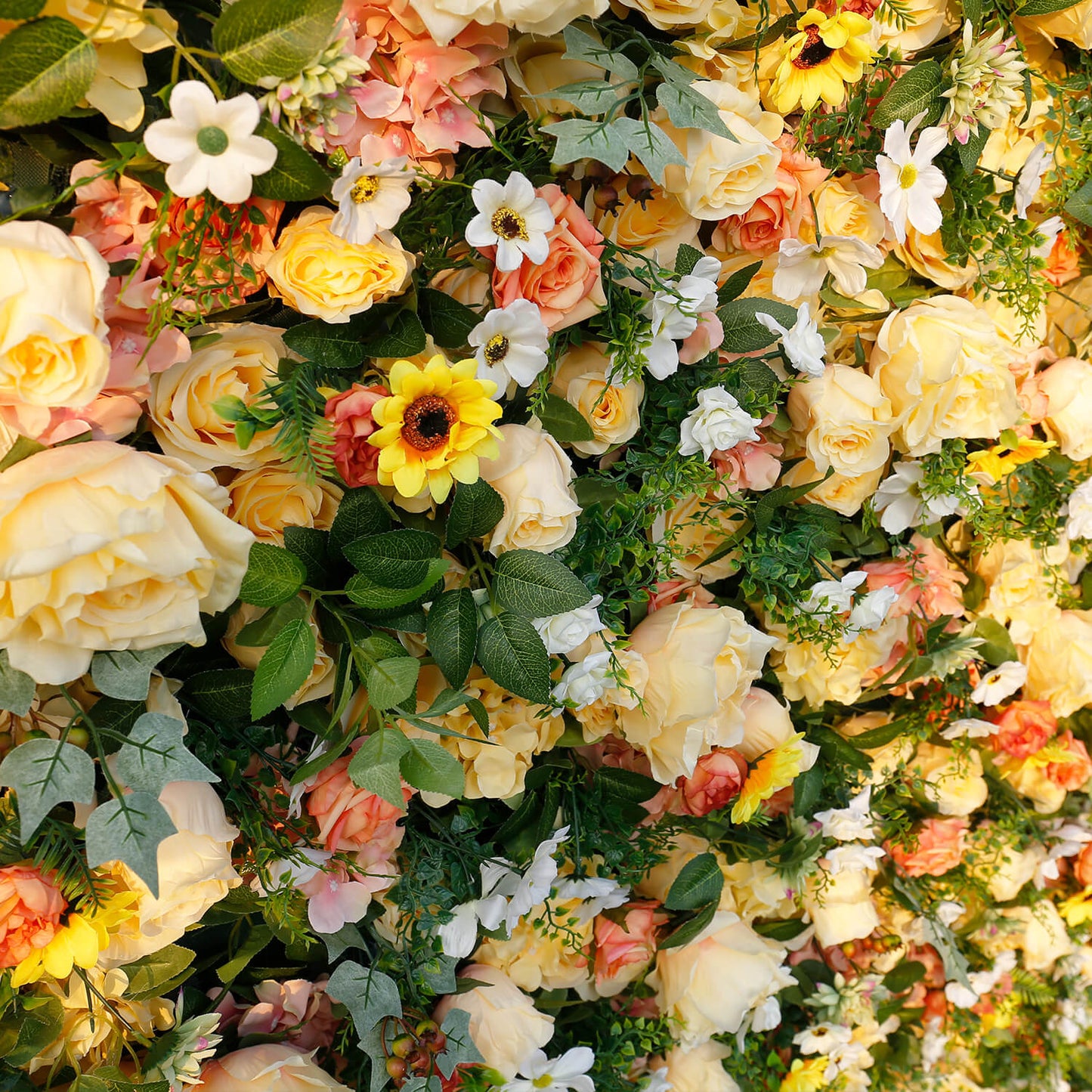Yellow Roses Flower Wall Backdrop for Birthday&Wedding Party Decoration-ubackdrop
