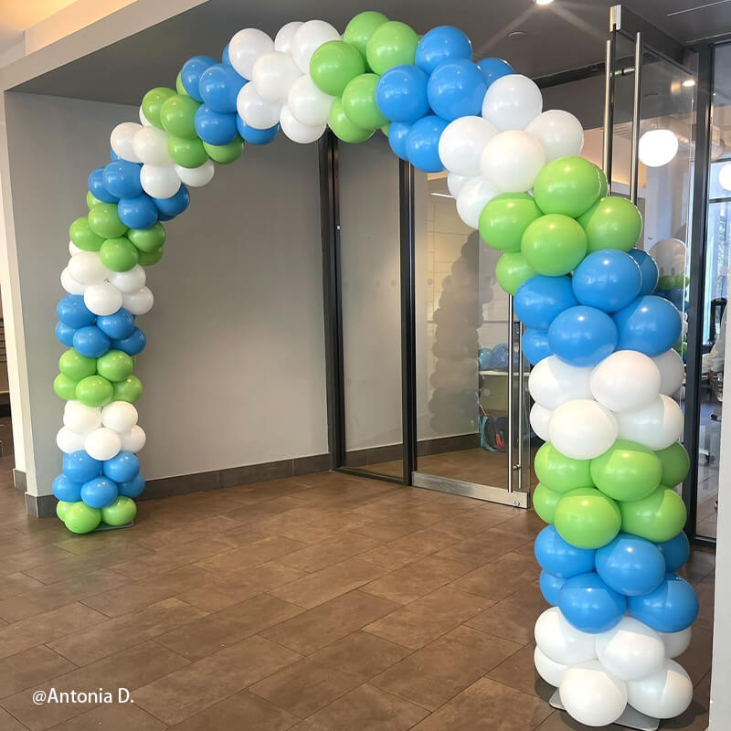 10x8 Ft Aluminum Balloon Arch Frame Wedding Arch Stand-ubackdrop