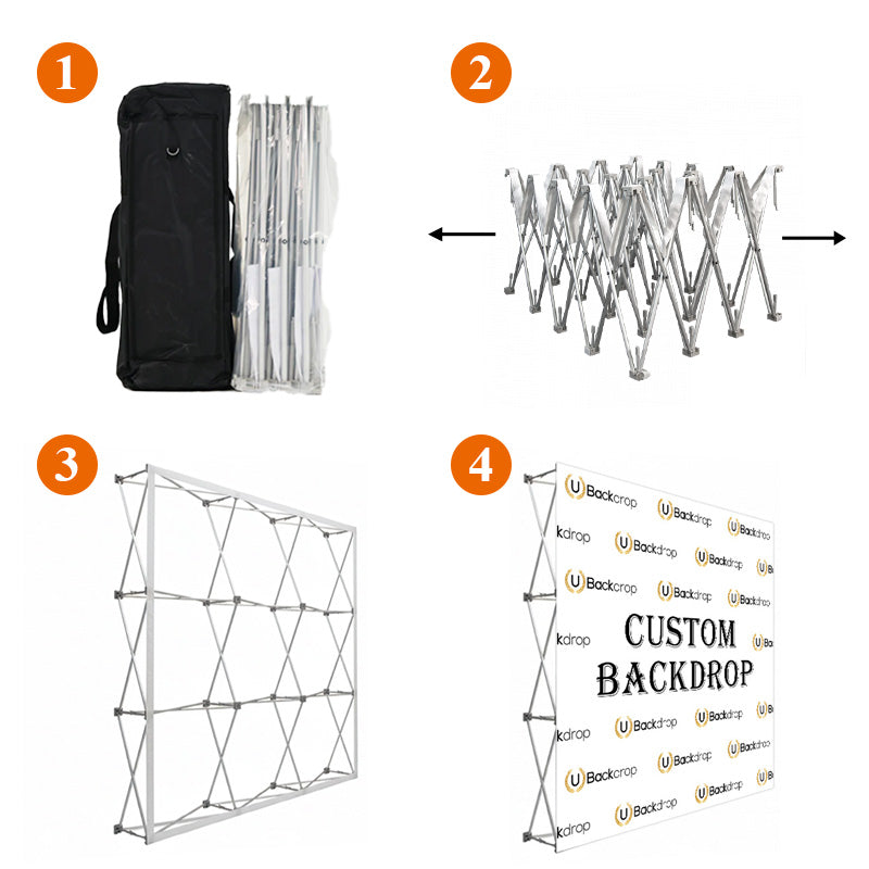 Fabric Pop Up Displays | Custom Backdrops for Trade Show-ubackdrop