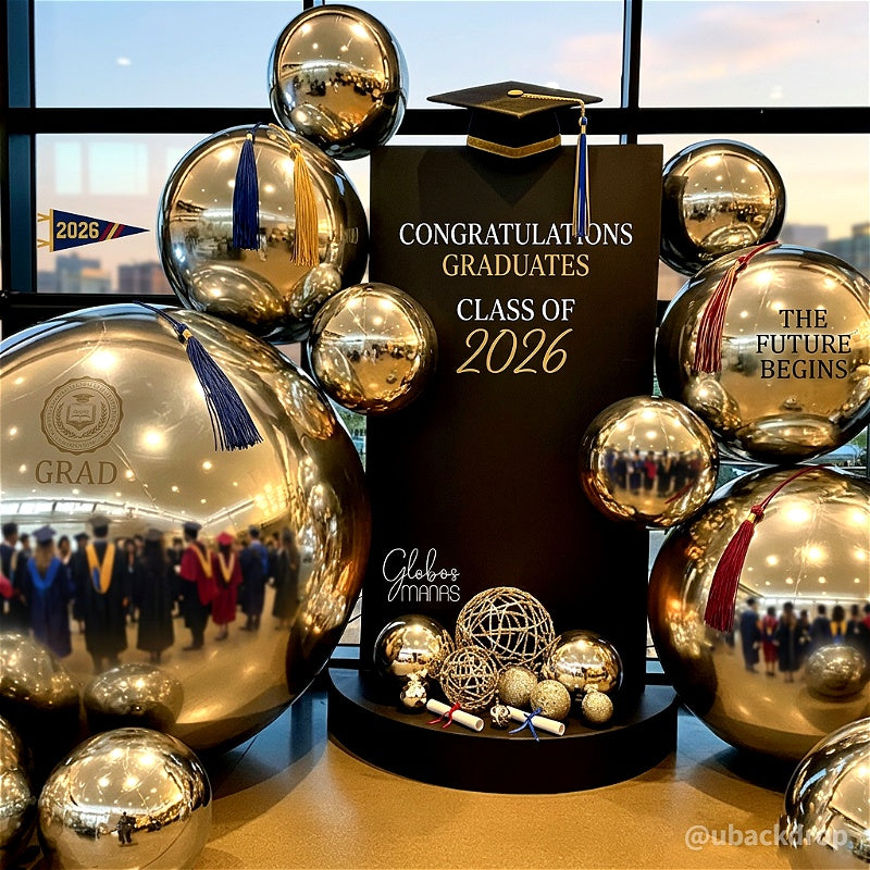 Silver Inflatable Mirror Ball Reusable Big Bubble Balloon – ubackdrop