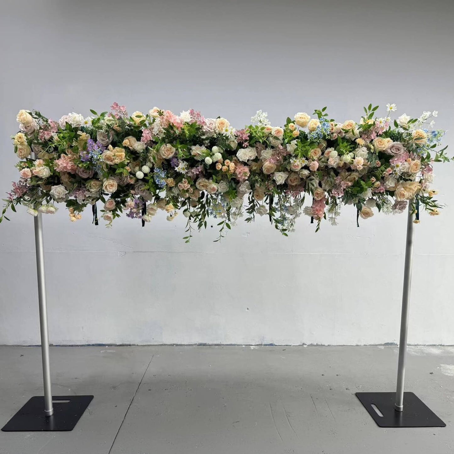 8ft Romantic Atmosphere Heart Shaped Rose Flower Wall Wedding Decoration-ubackdrop