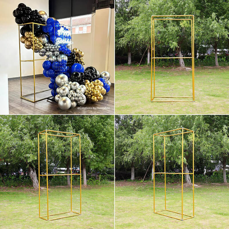 Double Layer Square Balloon Stand Birthday Party Decor-ubackdrop