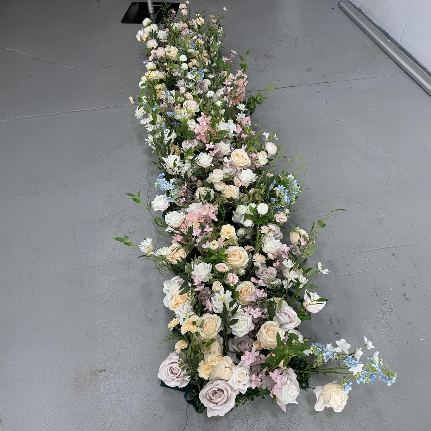 8ft Romantic Atmosphere Heart Shaped Rose Flower Wall Wedding Decoration-ubackdrop