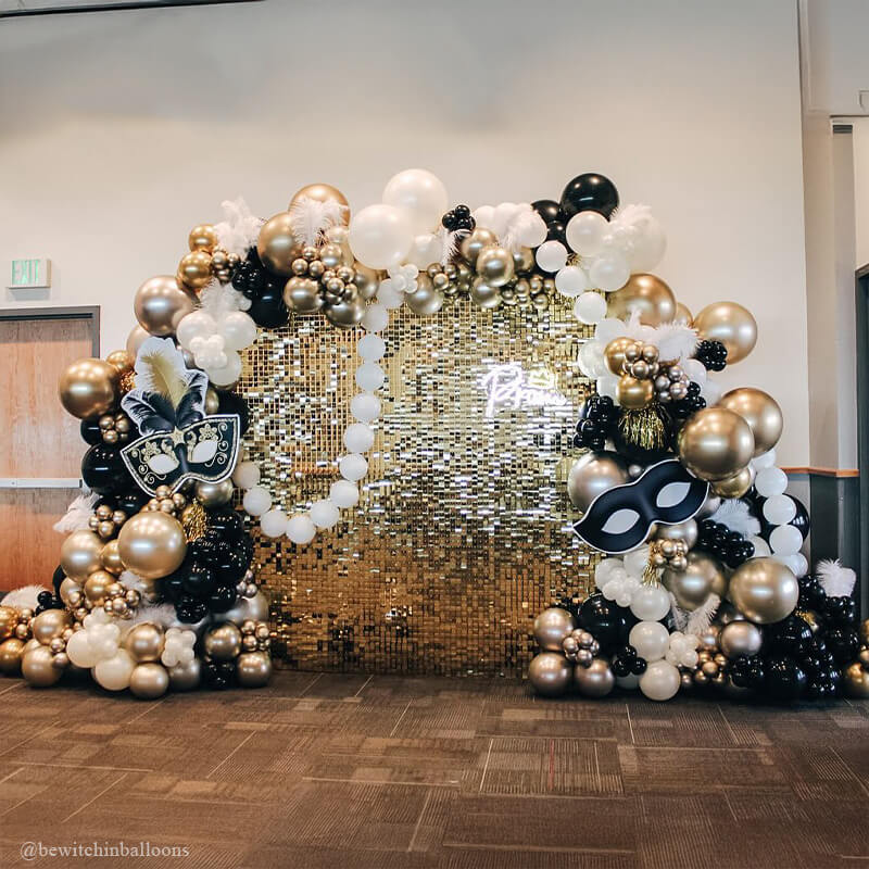 Light Gold Shimmer Wall Panels – Easy Setup Wedding/Event/Theme Party Decorations-ubackdrop