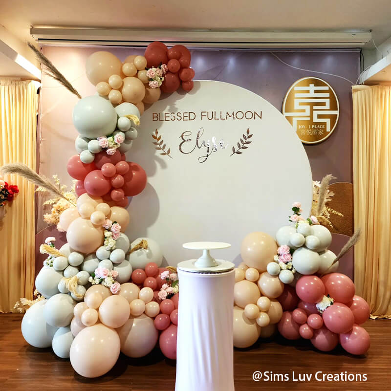 Party & Hoop Balloon Circle Loop Flower Arch Photo Booth Backdrop Stand Round Backdrop-ubackdrop