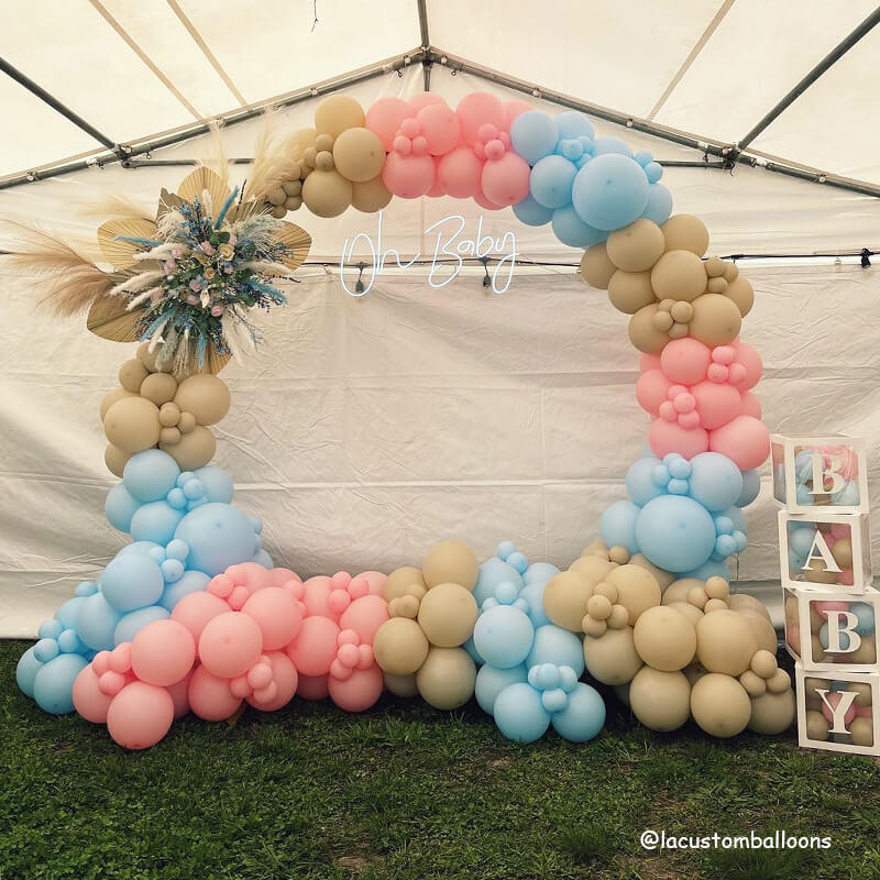 6.5 Ft Round Aluminum Wedding Arch Photo Booth Backdrop Stand-ubackdrop