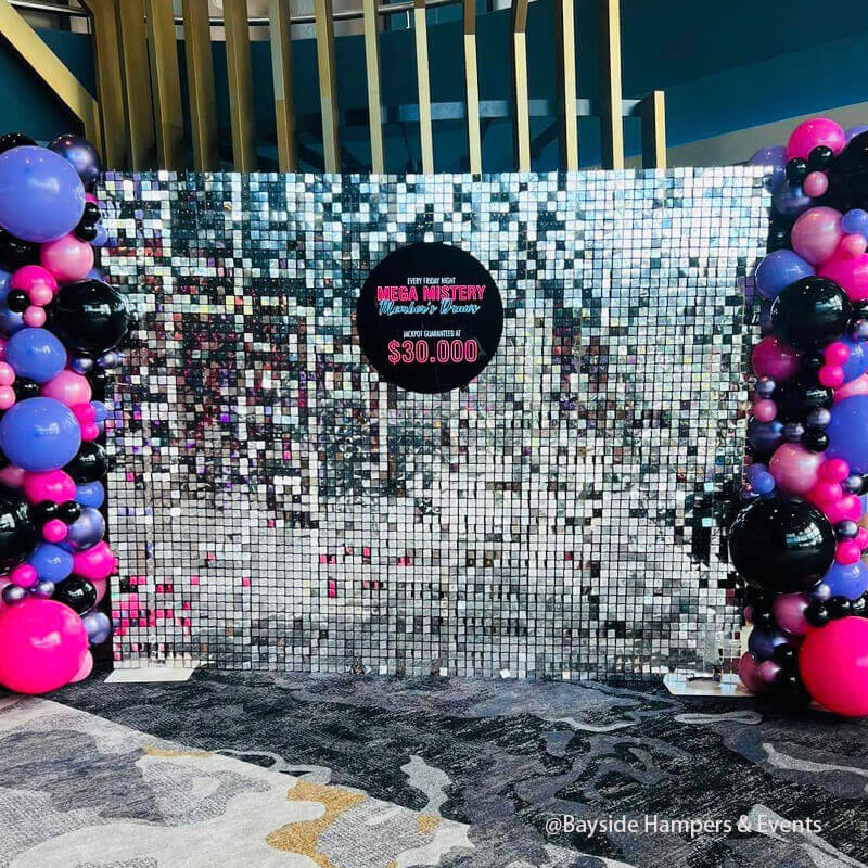 Silver Shimmer Wall Panels – Easy Setup Wedding/Event/Theme Party Decorations-ubackdrop