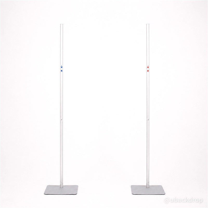 9.8Ft Vertical Removable Balloon Column Stands Pair Party Decoration Frame-ubackdrop