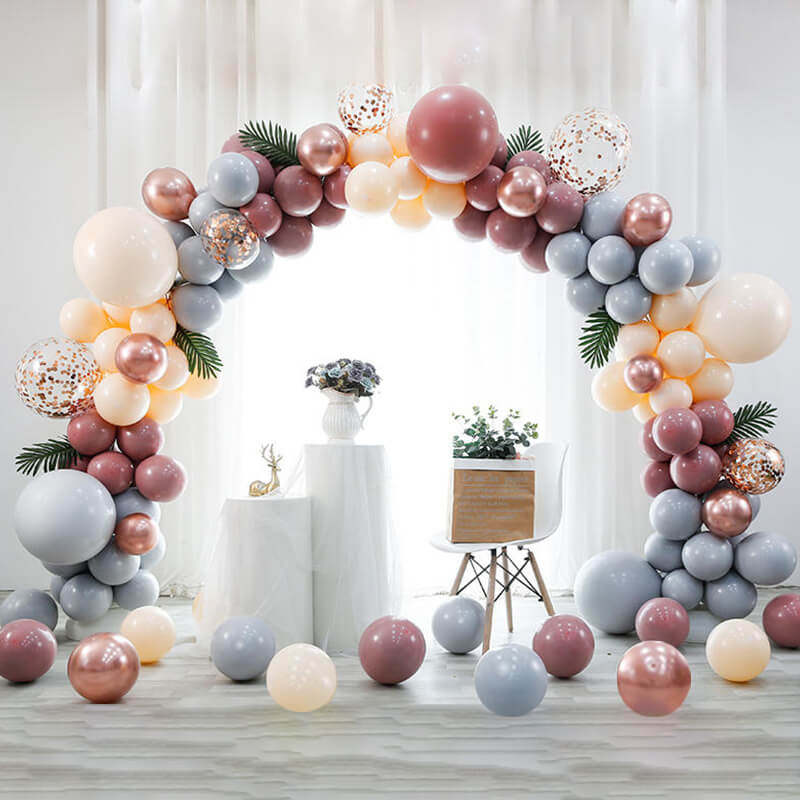 10x8 Ft Aluminum Balloon Arch Frame Wedding Arch Stand-ubackdrop