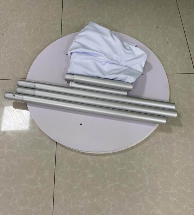 Round Display Cylinder Pedestals with Covers-ubackdrop