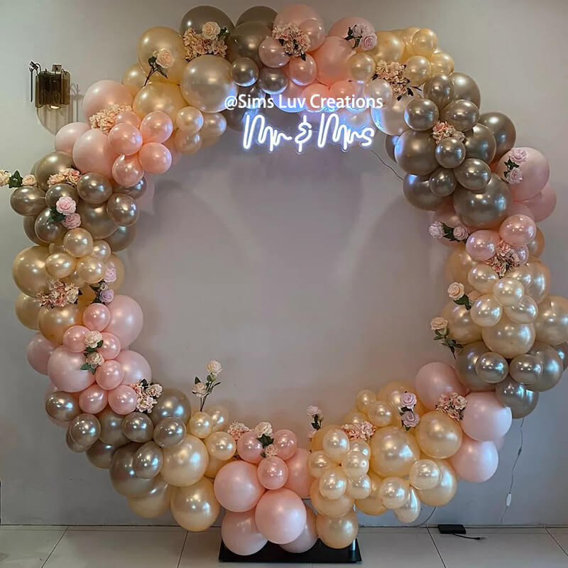 Party & Hoop Balloon Circle Loop Flower Arch Photo Booth Backdrop Stand Round Backdrop-ubackdrop