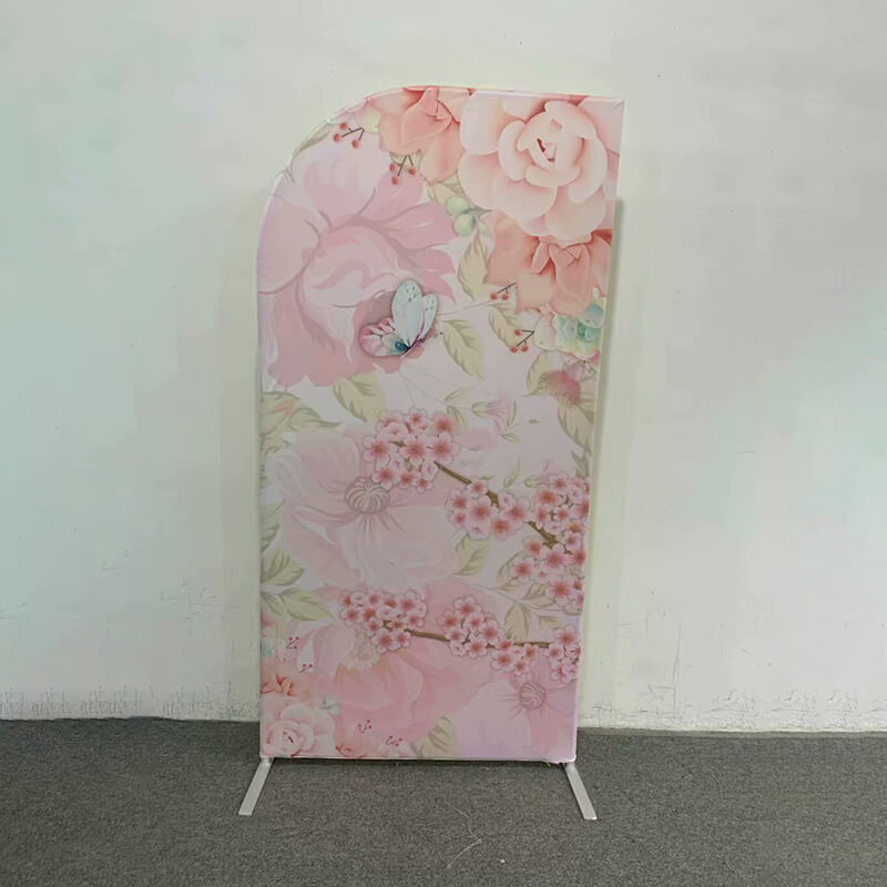 Half Moon Chiara Arched Frame with Cover-ubackdrop