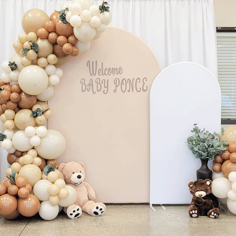 3x6ft Chiara Arched Backdrop Frame Custom Arched Wall Backdrop Cover for Party Decoration-ubackdrop