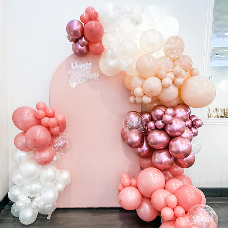 4x7ft Chiara Arched Backdrop Frame Custom Arched Wall Backdrop Cover for Party Decoration-ubackdrop