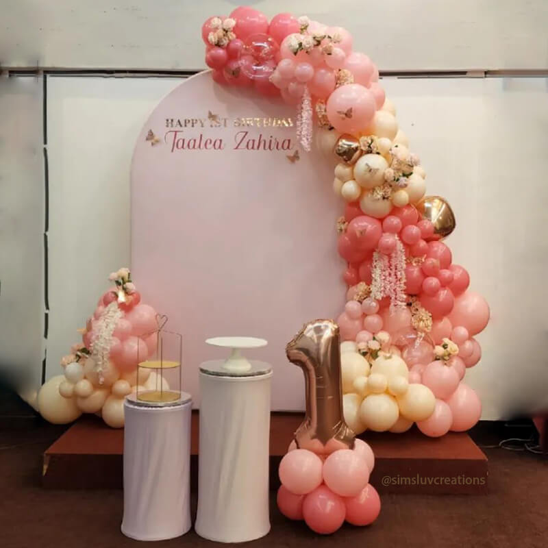 5X7ft Chiara Arched Backdrop Custom Arched Wall Backdrop Cover for Party Decoration-ubackdrop