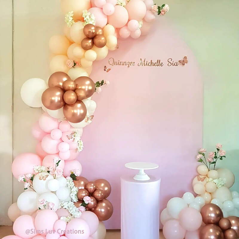5X7ft Chiara Arched Backdrop Custom Arched Wall Backdrop Cover for Party Decoration-ubackdrop