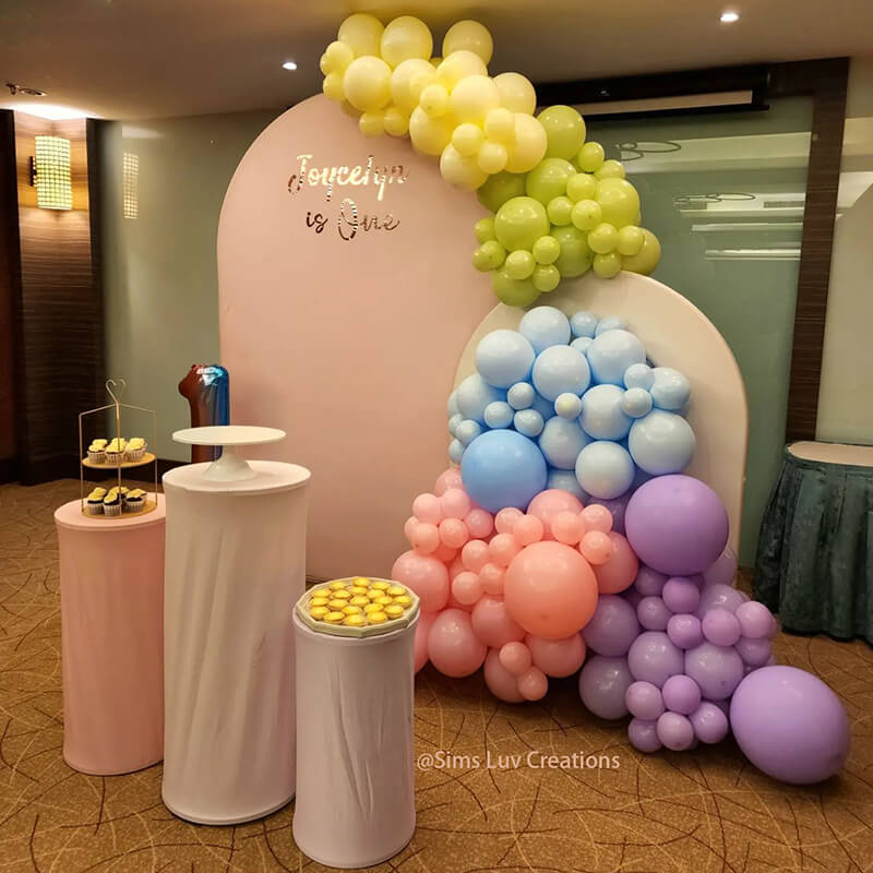 5X7ft Chiara Arched Backdrop Custom Arched Wall Backdrop Cover for Party Decoration-ubackdrop