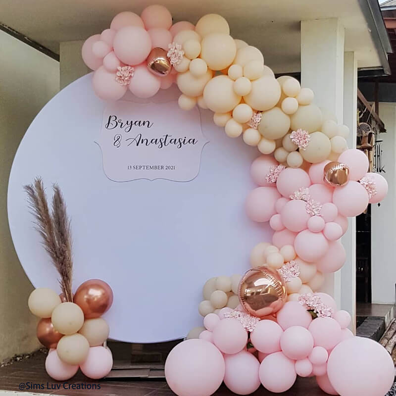 Party & Hoop Balloon Circle Loop Flower Arch Photo Booth Backdrop Stand Round Backdrop-ubackdrop