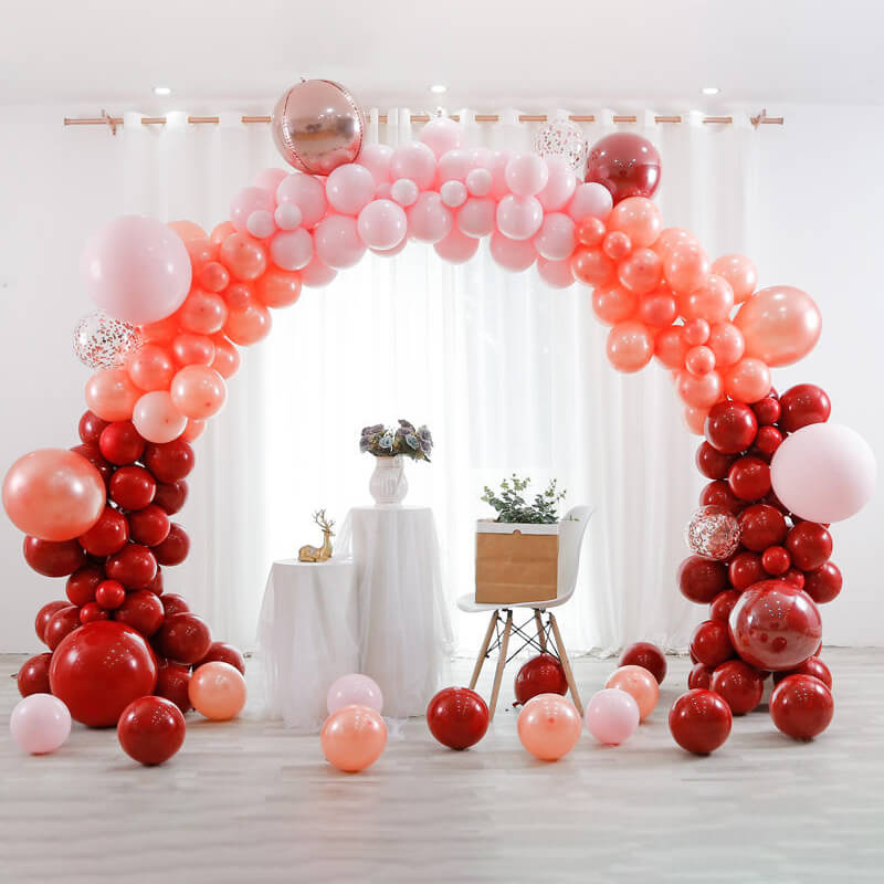10x8 Ft Aluminum Balloon Arch Frame Wedding Arch Stand-ubackdrop