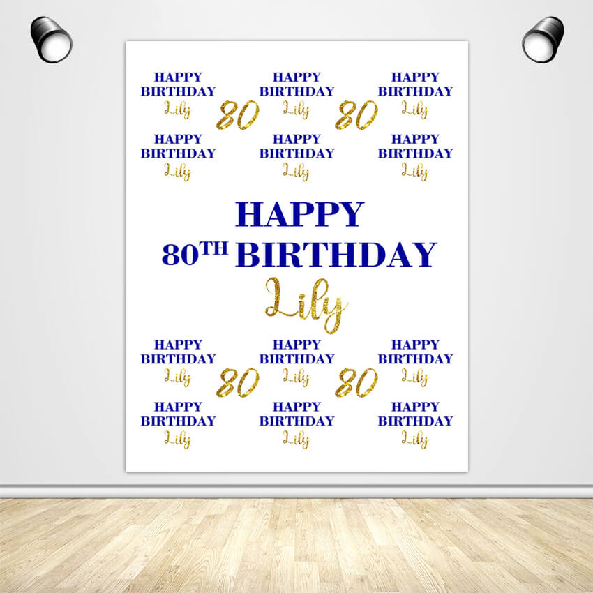 Step and Repeat Birthday Backdrop - Designed, Printed & Shipped-ubackdrop