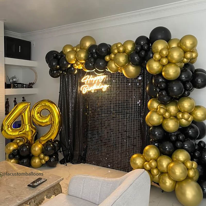 Black Shimmer Wall Panels – Easy Setup Wedding/Event/Theme Party Decorations-ubackdrop