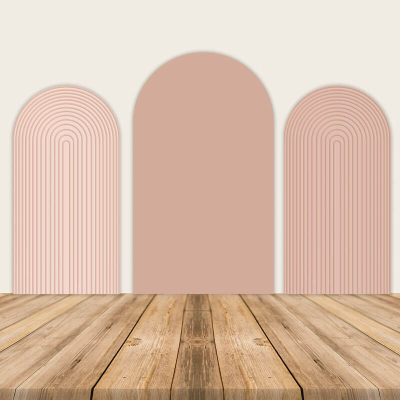 Blush Pink Chiara Arched Wall Covers-ubackdrop