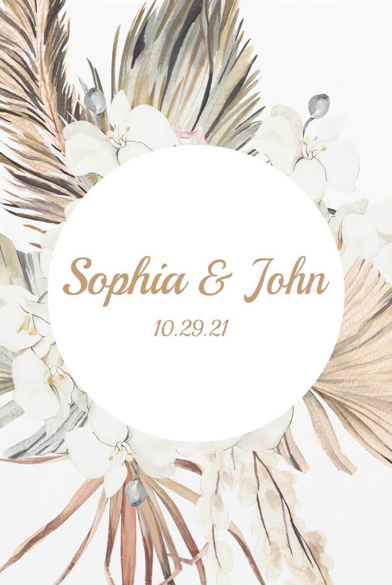 Boho Baby Shower Backdrop-ubackdrop