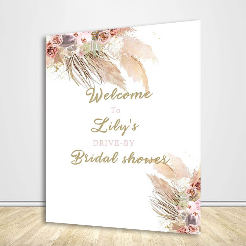 Boho Bridal Shower Backdrop-ubackdrop