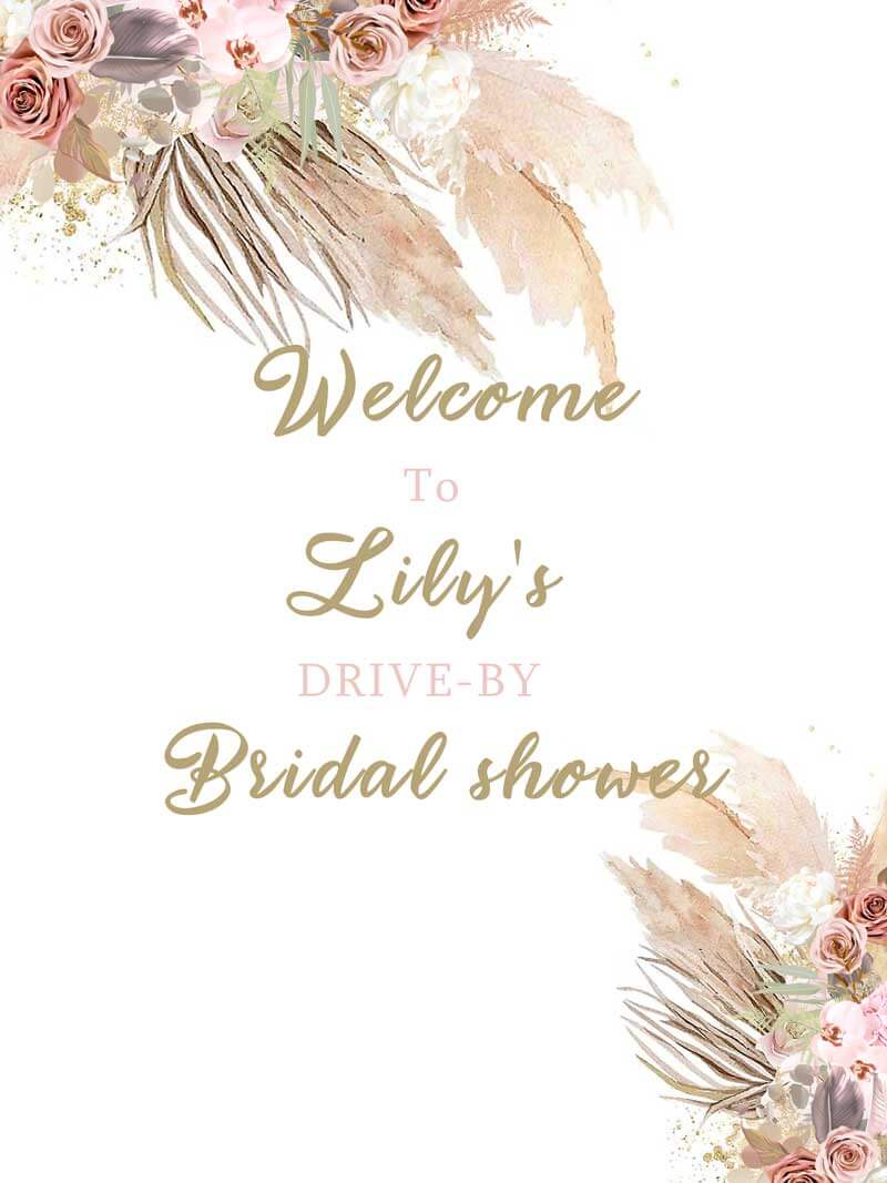 Boho Bridal Shower Backdrop-ubackdrop
