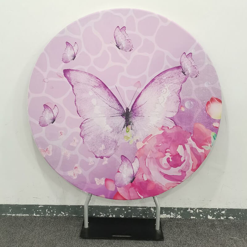 Butterfly Round Backdrop-ubackdrop