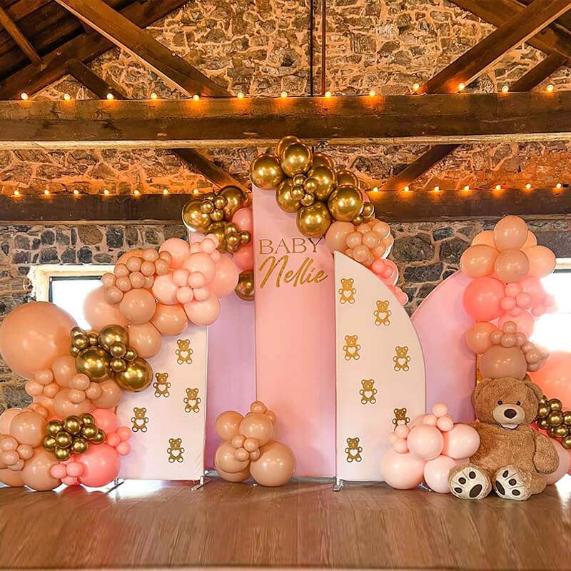 Chiara Backdrop 5 Walls Set, Arched Frames with Covers Set | Birthday&Baby Shower&Wedding Party Decoration-ubackdrop