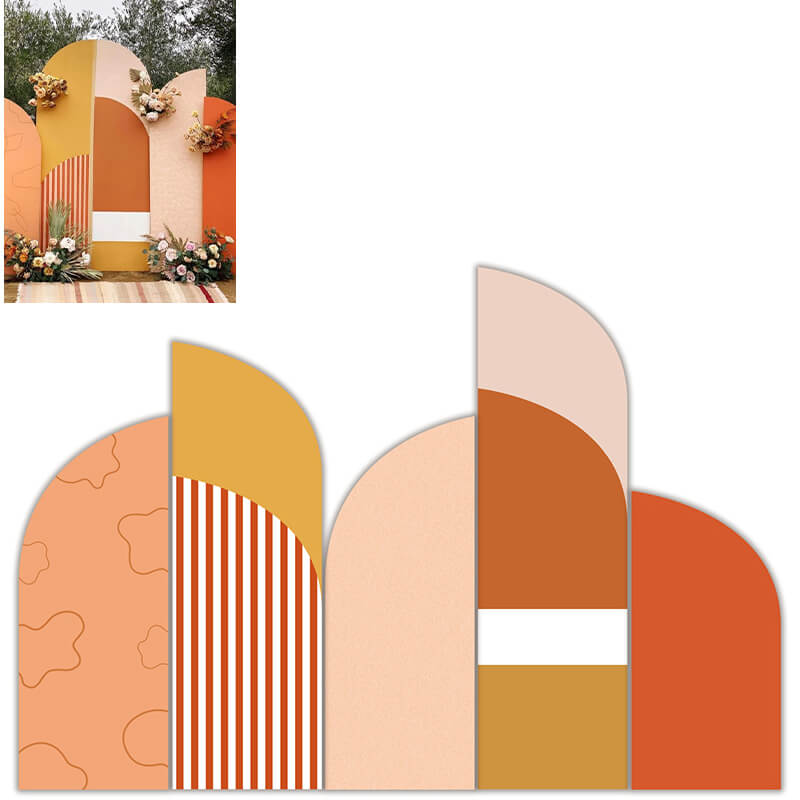Chiara Backdrop 5 Walls Set, Arched Frames with Covers Set | Birthday&Baby Shower&Wedding Party Decoration-ubackdrop