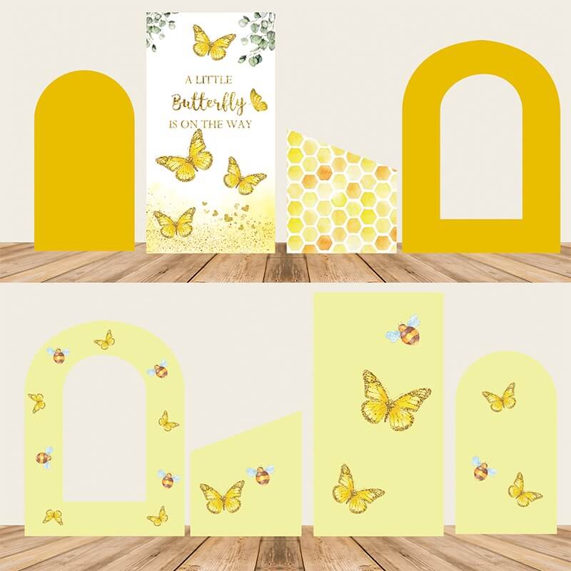 Chiara Backdrop Wall Set 4PCS Arched Frames with Covers Set-ubackdrop