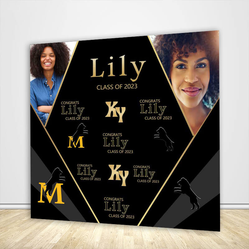Class of 2023 Graduation Backdrop Custom with Photo-ubackdrop