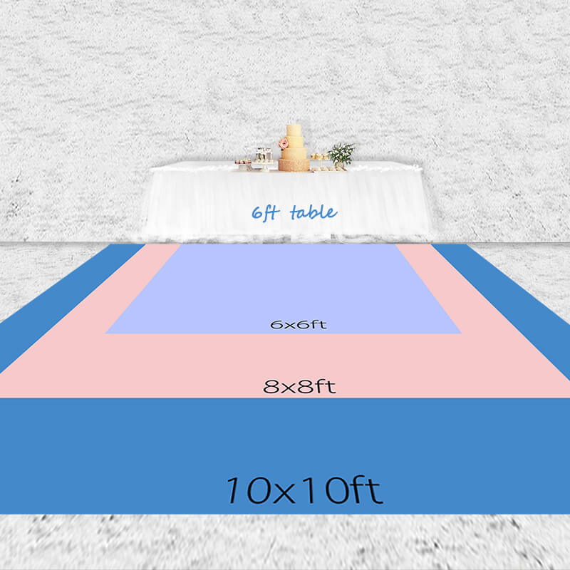 Roses Wedding Floor Decal-ubackdrop